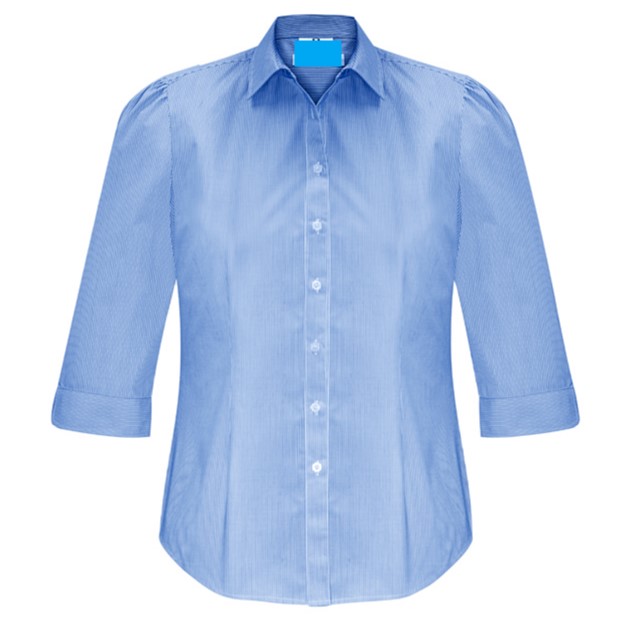 Blue Shirt Quarter Sleeves
