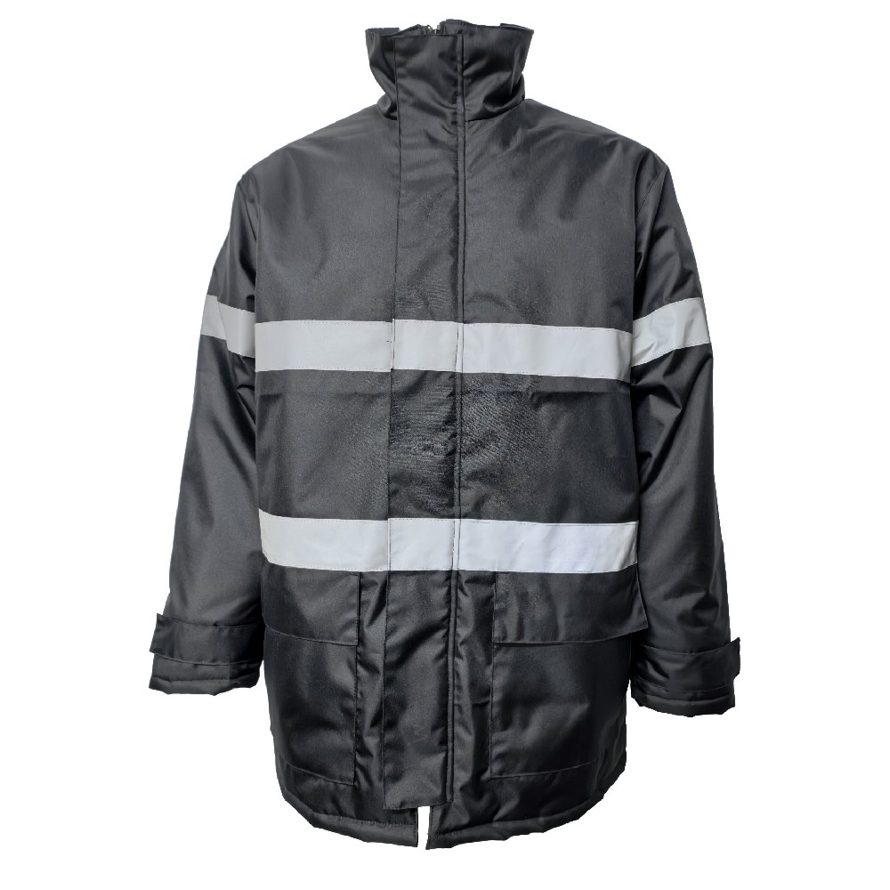 Black Jacket with Reflective Tape